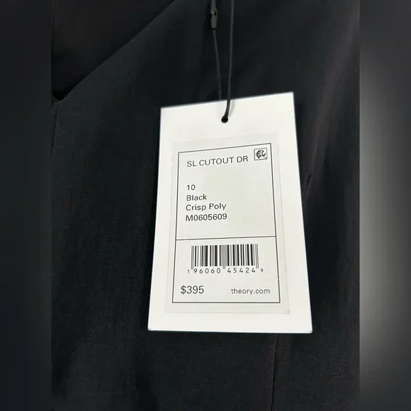 NWT Theory Crisp Poly Cut Out Dress - Picture 5 of 5